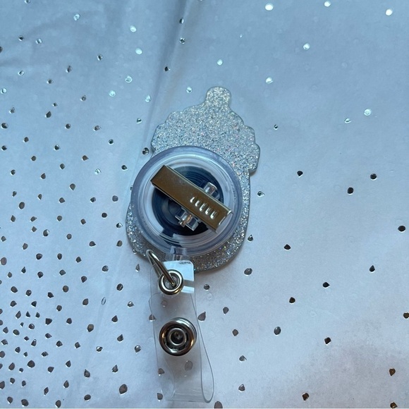 Badge Reel Baby Bottle for NICU L&D Peds Nurse - Alligator Clip - Picture 3 of 3